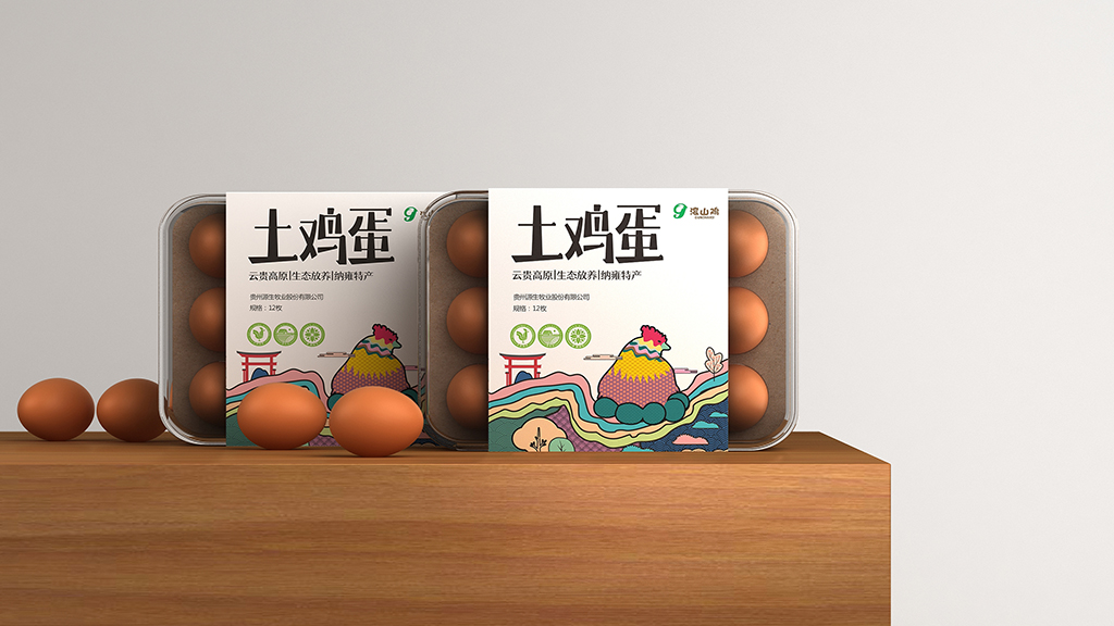 从山林到餐桌的诚恳叙事 滚山鸡及土鸡蛋系列包装设计策略